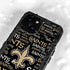 NFL New Orleans Saints Black Blast iPhone 15 Waterproof Case